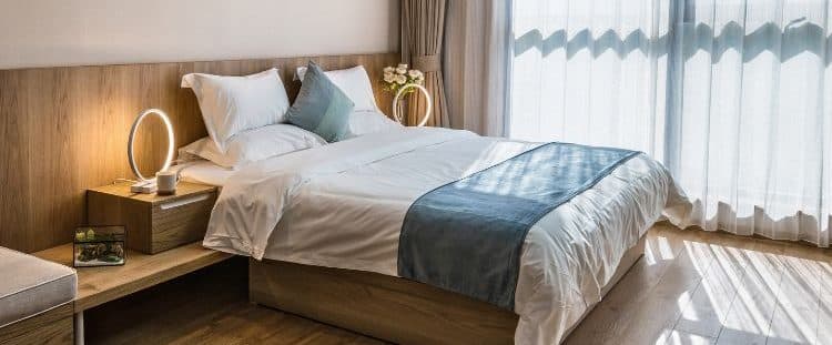 bedroom of a holiday rental management property
